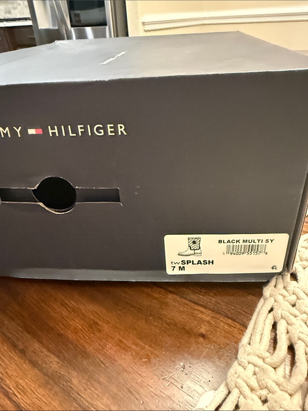 Tommy Hilfiger Black Branded Storage Box